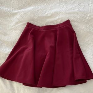NWOT Nordstrom’s burgundy skater skirt